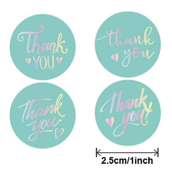 500 pc Thank You Sticker Roll - Picture 3 of 3